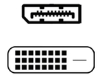 DisplayPort to DVI Cable 40cm