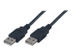 USB 2.0 cable A / A male - 2m Black